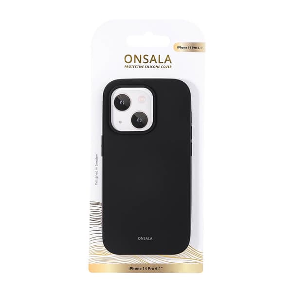 Onsala Suojakuori Silikooni Black - iPhone 14 Pro