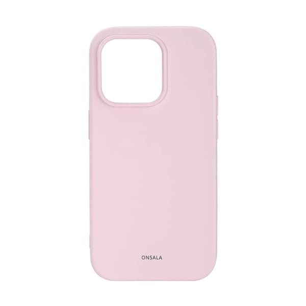 Onsala Backcover Silicone iPhone 14 Pro 6,1" Chalk Pink