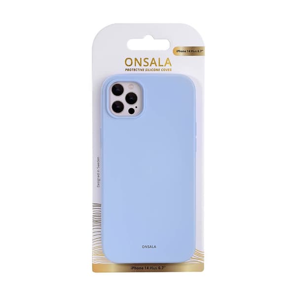 Onsala Mobilskal Silikon Light Blue - iPhone 14 Plus