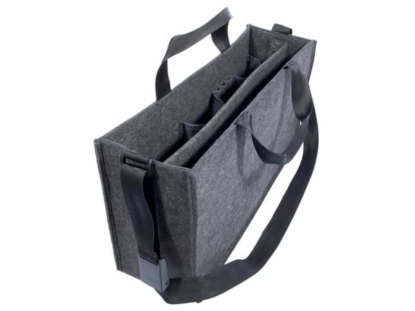 Sigel BA411, Unisex, axelremsväska, Svart, Nylon, Stor, Mobiltelefonficka, Dokumentficka, Pennfack, Ficka för surfplatta