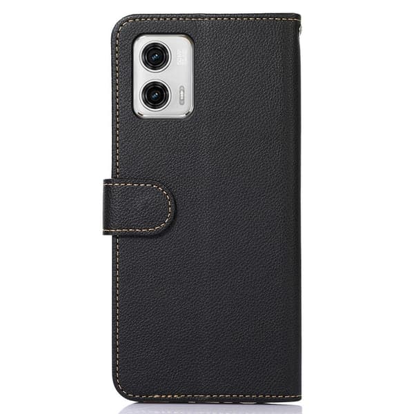 Motorola Moto G73 5G KHAZNEH Plånboksfodral - Svart/Röd