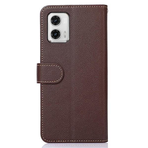 Motorola Moto G73 5G KHAZNEH Lommebok-deksel - Brun/Blå