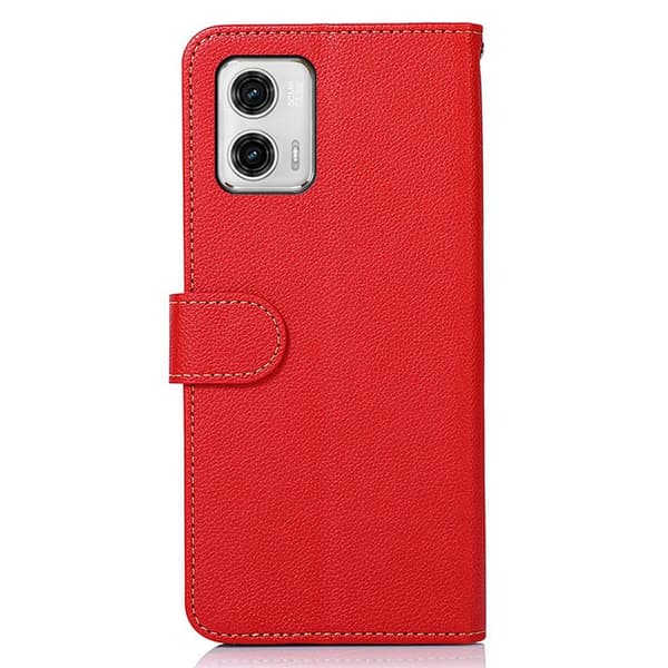 Motorola Moto G73 5G KHAZNEH Plånboksfodral - Röd/Svart