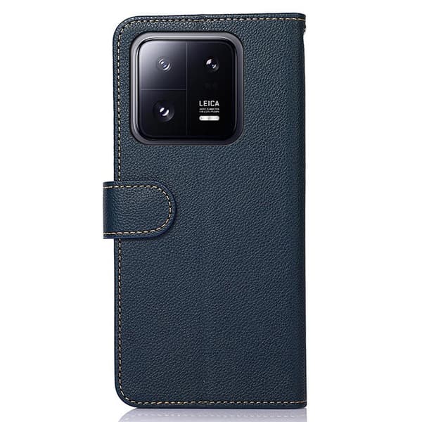 KHAZNEH Telefondæksel til Xiaomi 13 Pro 5G - Blå/Brun