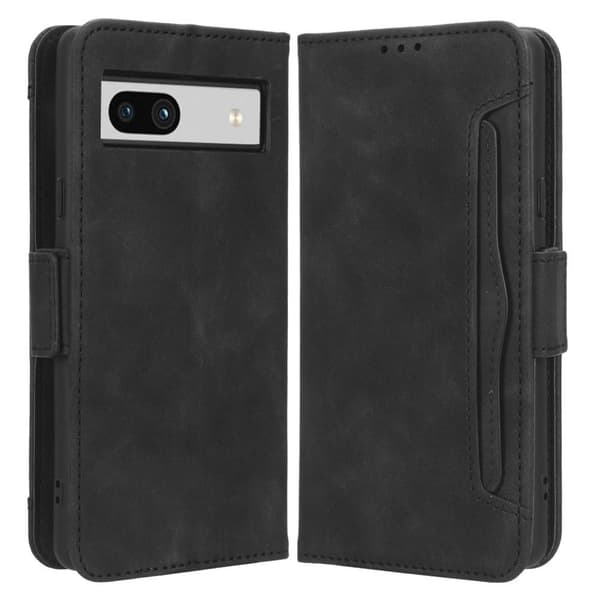 Google Pixel 7a Plånboksfodral med korthållare  - Svart