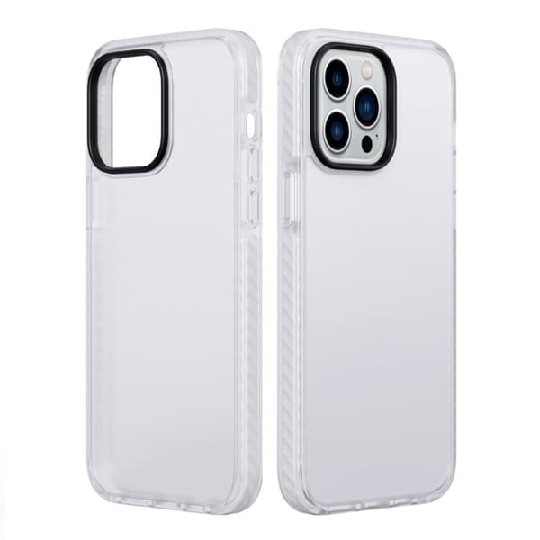 iPhone 13 Pro Max Stöttåligt TPU Mobilskal -  Vit