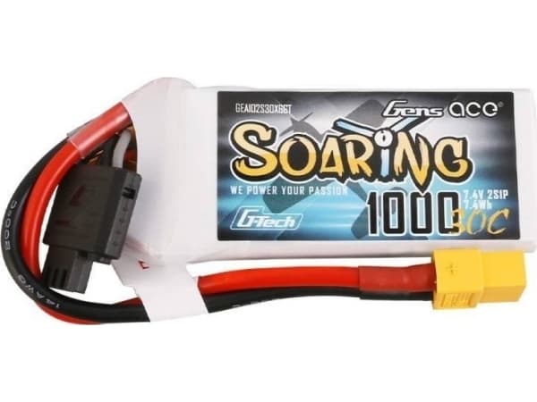 Gens Ace Gens Ace G-Tech Soaring Battery 1000mAh 7,4V 30C 2S1P XT60