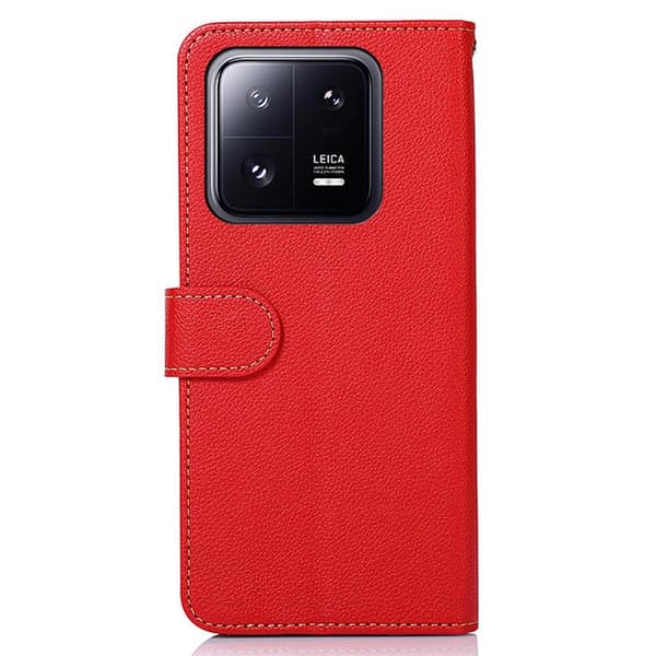 KHAZNEH Telefondæksel til Xiaomi 13 Pro 5G - Rød/Sort