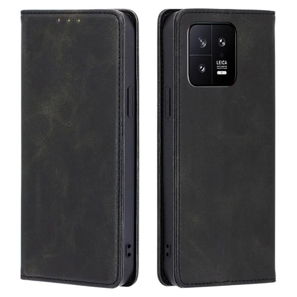 Til Xiaomi 13 5G tegnebogstativ telefonetui - sort