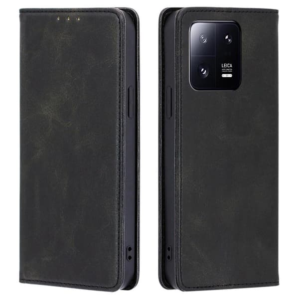 Til Xiaomi 13 Pro Wallet Stand Telefontaske - Sort