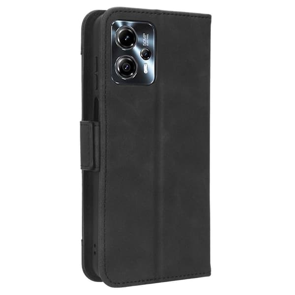 Til Motorola Moto G13 4G/G23 4G flere kortspor telefontegnebog - sort