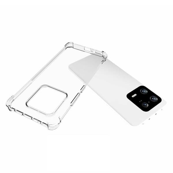 For Xiaomi 13 Pro 5G Gjennomsiktig Mykt TPU-deksel Forsterkede hjørner