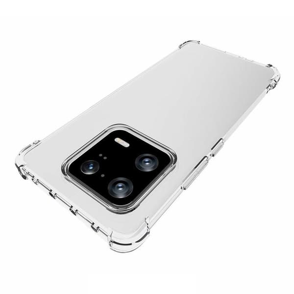 For Xiaomi 13 Pro 5G Gjennomsiktig Mykt TPU-deksel Forsterkede hjørner