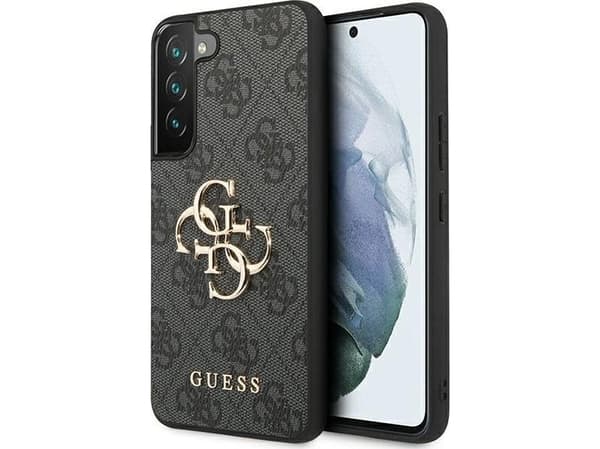 Guess GUHCS23S4GMGGR S23 S911 grå/grå hardcase 4G Big Metal Logo