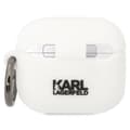 Miniatyrbild 2 av 3: KARL LAGERFELD AirPods 3 Skal Silicone Karl & Choupette - Vit