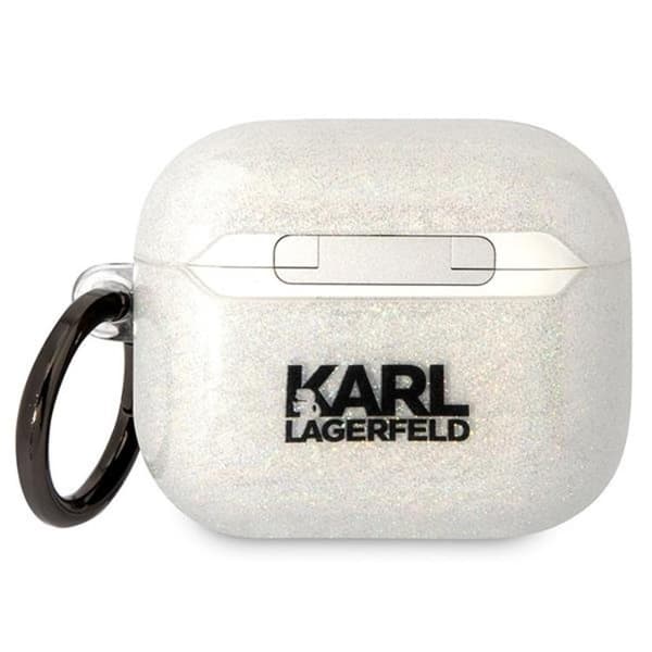 KARL LAGERFELD AirPods 3 Skal Gliter Karl&Choupette - Clear