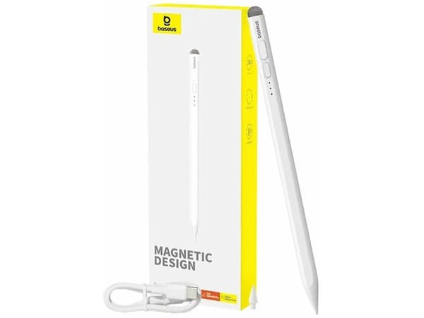 Baseus stylus Active + passiv penn Baseus Stylus med batteriindikator (hvit)
