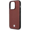 Miniatyrbild 5 av 8: BMW iPhone 14 Pro Mobilskal Läder Diamond Pattern - Burgundy