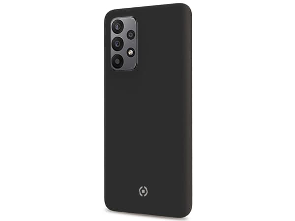 Celly Cromo - Baksidesskydd för mobiltelefon - termoplastisk polyuretan (TPU), silikonbeläggning - svart - för Samsung Galaxy A23
