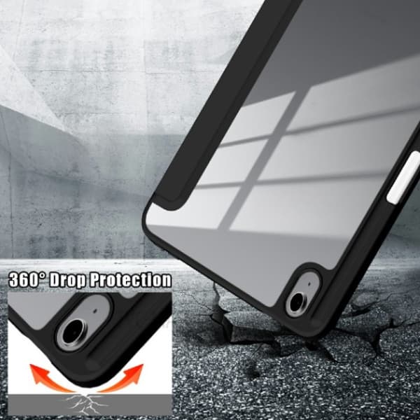 iPad mini 6 (2021) Fodral Tri-Fold PU Läder - Svart