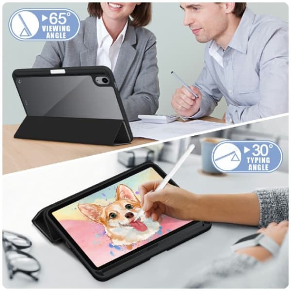 iPad mini 6 (2021) Fodral Tri-Fold PU Läder - Svart