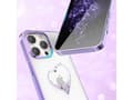 Miniatyrbilde 2 av 5: Kingxbar Kingxbar Wish Series iPhone 14 Plus-deksel dekorert med lilla krystaller