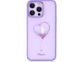 Miniatyrbilde 1 av 5: Kingxbar Kingxbar Wish Series iPhone 14 Plus-deksel dekorert med lilla krystaller