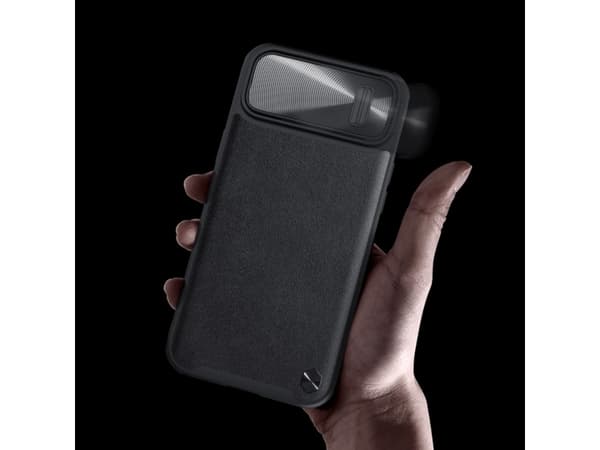 Nillkin Nillkin CamShield Leather S Case iPhone 14 fodral med kameraskydd grön