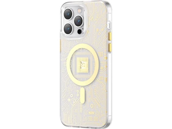 Kingxbar Kingxbar PQY Geek Series magnetisk deksel til iPhone 14 Plus MagSafe gull
