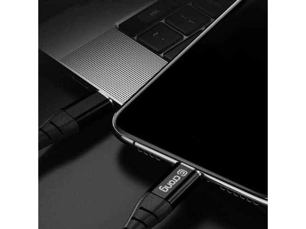 Crong Crong Armor Link USB Cable - 60W 3A USB-A to USB-C Braided Cable 25cm (Black)