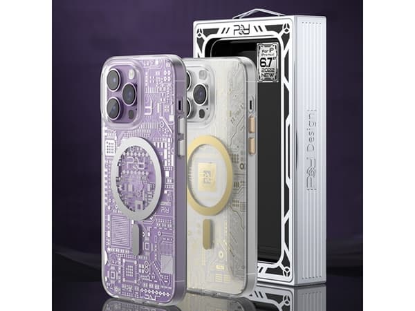 Kingxbar Kingxbar PQY Geek Series magnetisk deksel til iPhone 14 Pro Max MagSafe sølv