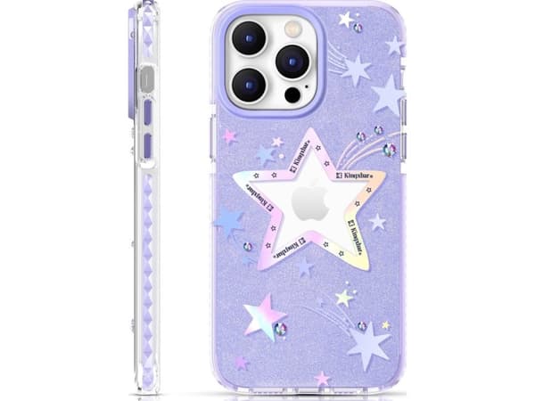 Kingxbar Sydän Star Series Kotelo iPhone 14 Plus Purple Star Case