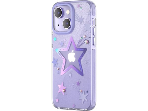 Kingxbar Sydän Star Series Kotelo iPhone 14 Plus Purple Star Case