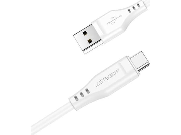 Acefast USB-A - USB-C 1,2 m USB-kabel Svart (6974316280866)