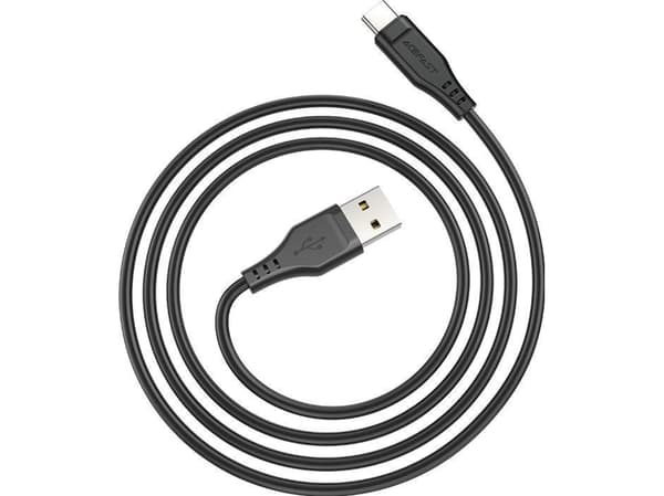 Acefast USB-A - USB-C 1,2 m USB-kabel Svart (6974316280866)