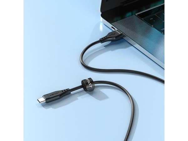Acefast USB-A - USB-C 1,2 m USB-kabel Svart (6974316280866)