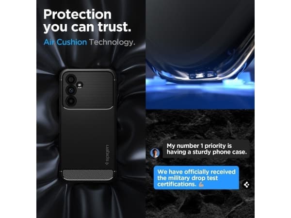 Spigen ACS05888, Suojus, Samsung, Galaxy A54 5G, 16,3 cm (6.4"), Musta