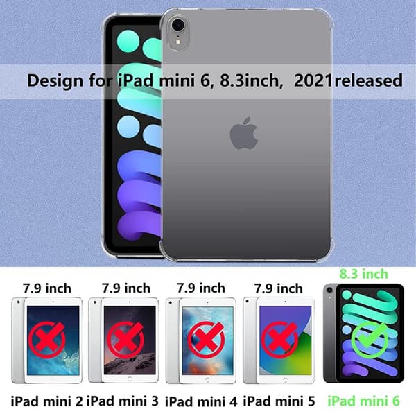 iPad mini 6 (2021) Skal Slim Thin Soft TPU - Clear