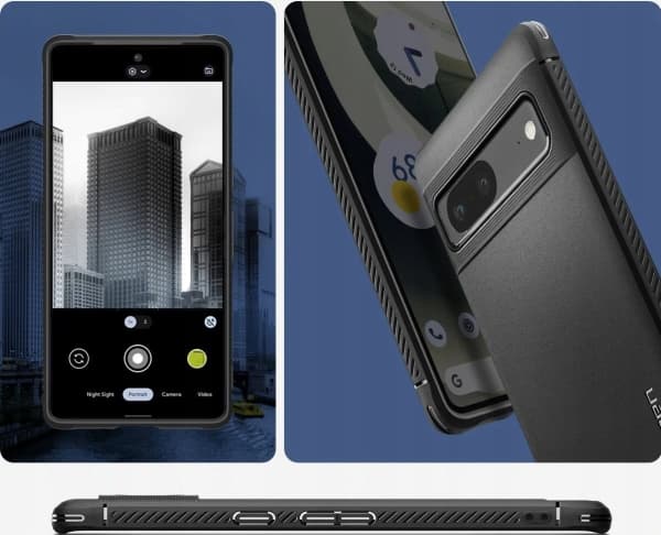 Spigen ACS04698, Omslag, Google, Pixel 7, 16 cm (6.3"), Svart