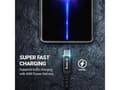 Miniatyrbilde 4 av 5: Crong Crong Armor Link USB Cable - 100W 5A USB-C to USB-C Braided Cable 120cm (Black)