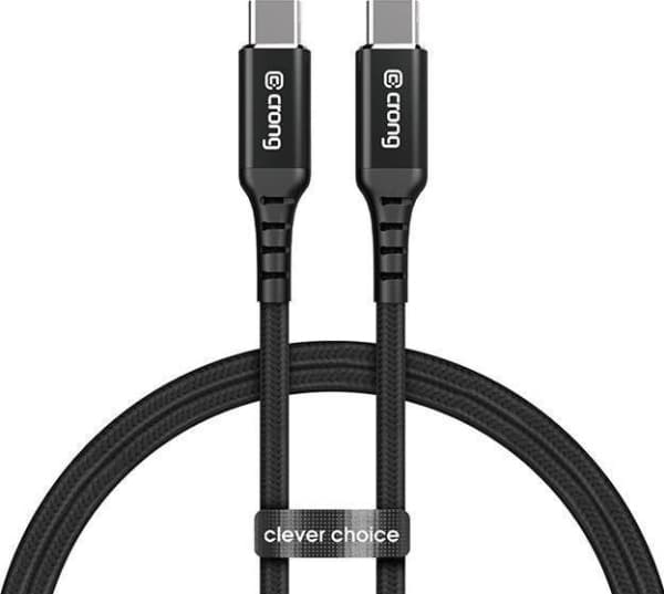 Crong Crong Armor Link USB Cable - 100W 5A USB-C to USB-C Braided Cable 120cm (Black)