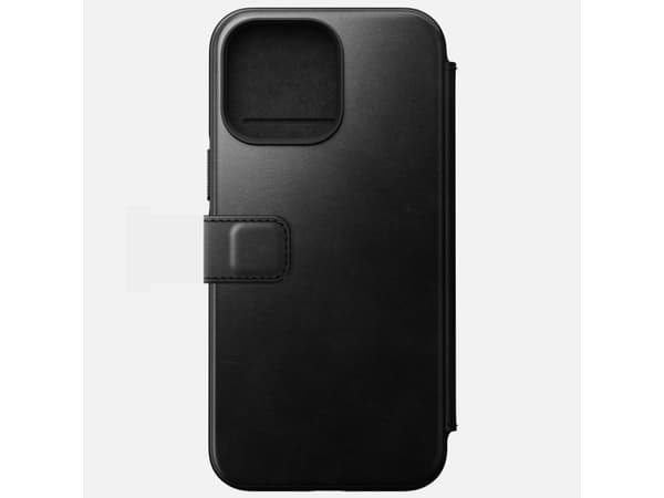 Nomad Folio Modern, Folio-kotelo, Apple, iPhone 14 Pro Max, 17 cm (6.7"), Musta