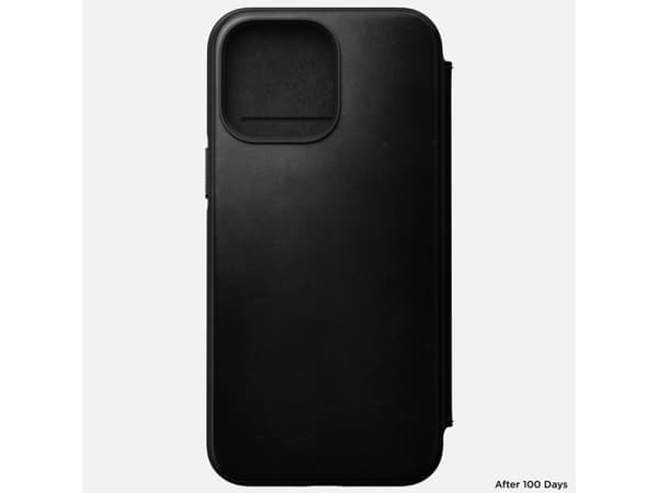 Nomad Folio Modern, Folio-kotelo, Apple, iPhone 14 Pro Max, 17 cm (6.7"), Musta