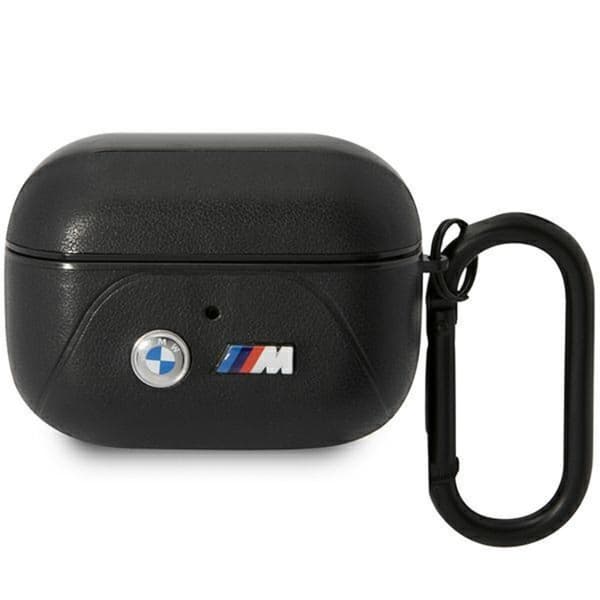 BMW Airpods Pro Skal Läder Curved Line - Svart