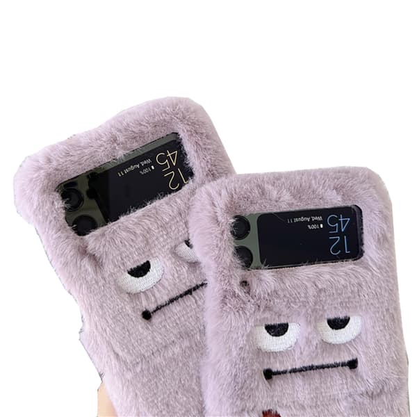 Samsung Galaxy Z Flip 3 - Mjukt Skyddande Fluffigt Skal
