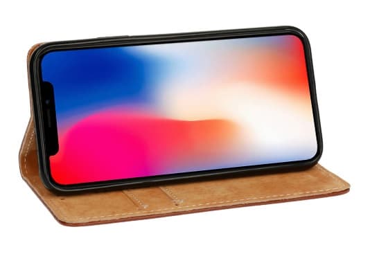 Plånboksfodral Samsung Galaxy A54 5G Italienskt Läder Svart