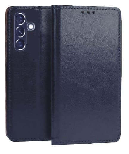 Plånboksfodral Samsung Galaxy A54 5G Italienskt Läder Marinblå
