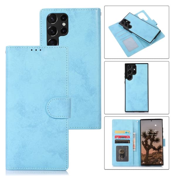 Stilsäkert Dubbelfunktion Plånboksfodral - Samsung Galaxy S23 Ultra