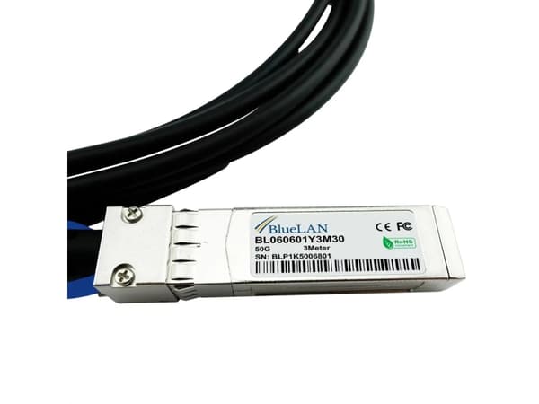 BlueOptics Mellanox MCP2M50-G003E26 yhteensopiva BlueLAN DAC SFP56 BL060601Y3M30 ( MCP2M50-G003E26-BL )