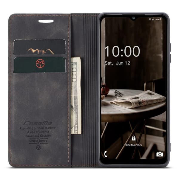 CASEME Plånboksfodral Samsung Galaxy A14 - Svart
